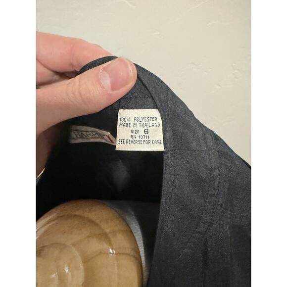 Vintage 90s Black Women’s Joan Harper Top Size 6 Long Sleeve - Picture 8 of 9